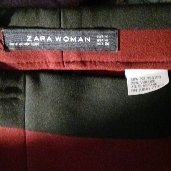Zara red and black striped mini skirt - Picture 7 of 7